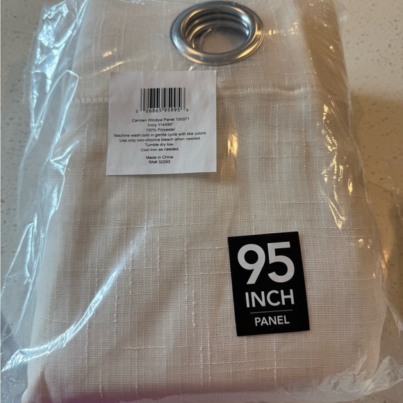 Elrene Home Fashions Carmen Sheer Extra-Wide Top Curtain Panels 114"W x 95"L NEW - Picture 11 of 15